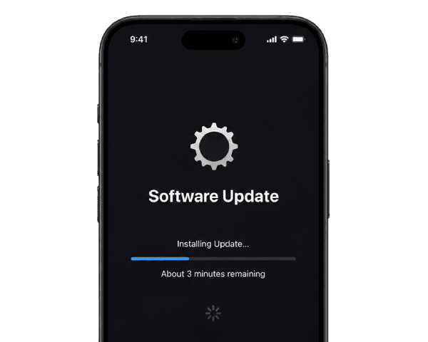 Mobile phone with software issue indicators