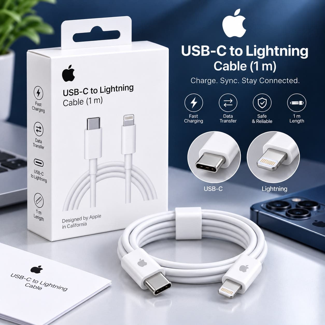 USB-C to Lightning Cable (1 m)